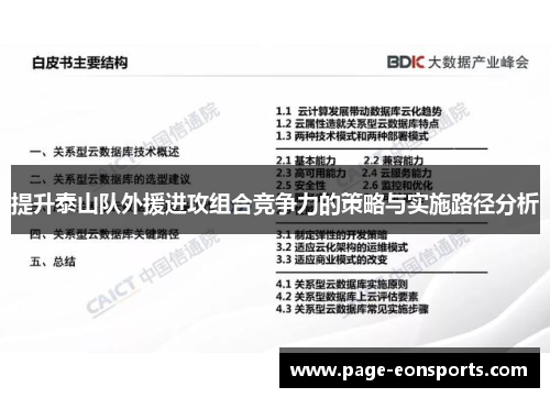 提升泰山队外援进攻组合竞争力的策略与实施路径分析